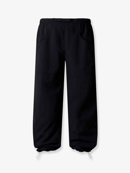 Nylon trousers with front logo patch thumbnail