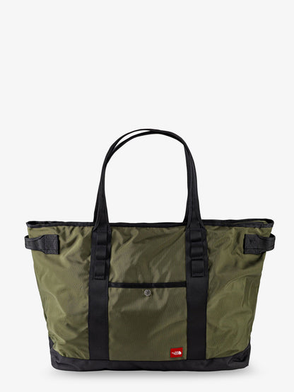 Nylon shoulder bag with logo label on the bottom thumbnail
