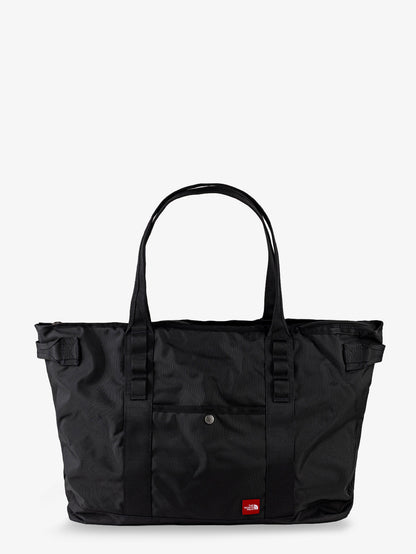 Nylon shoulder bag with logo label on the bottom thumbnail