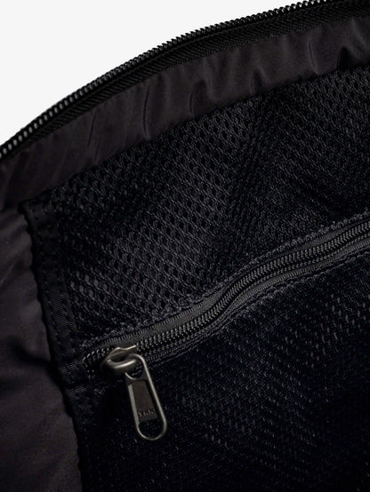 Nylon shoulder bag with logo label on the bottom thumbnail