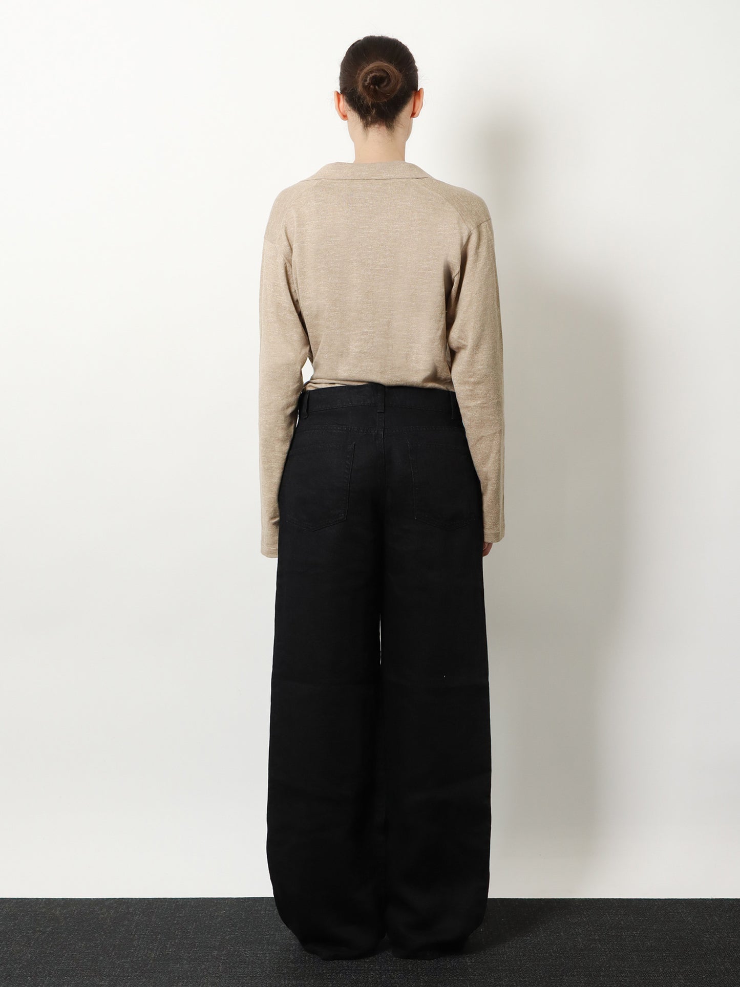 Niosa polo shirt in cotton and linen
