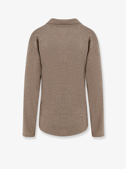 Niosa polo shirt in cotton and linen thumbnail