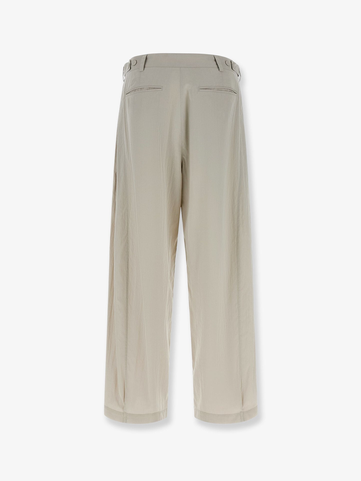 Iven silk and nylon trousers