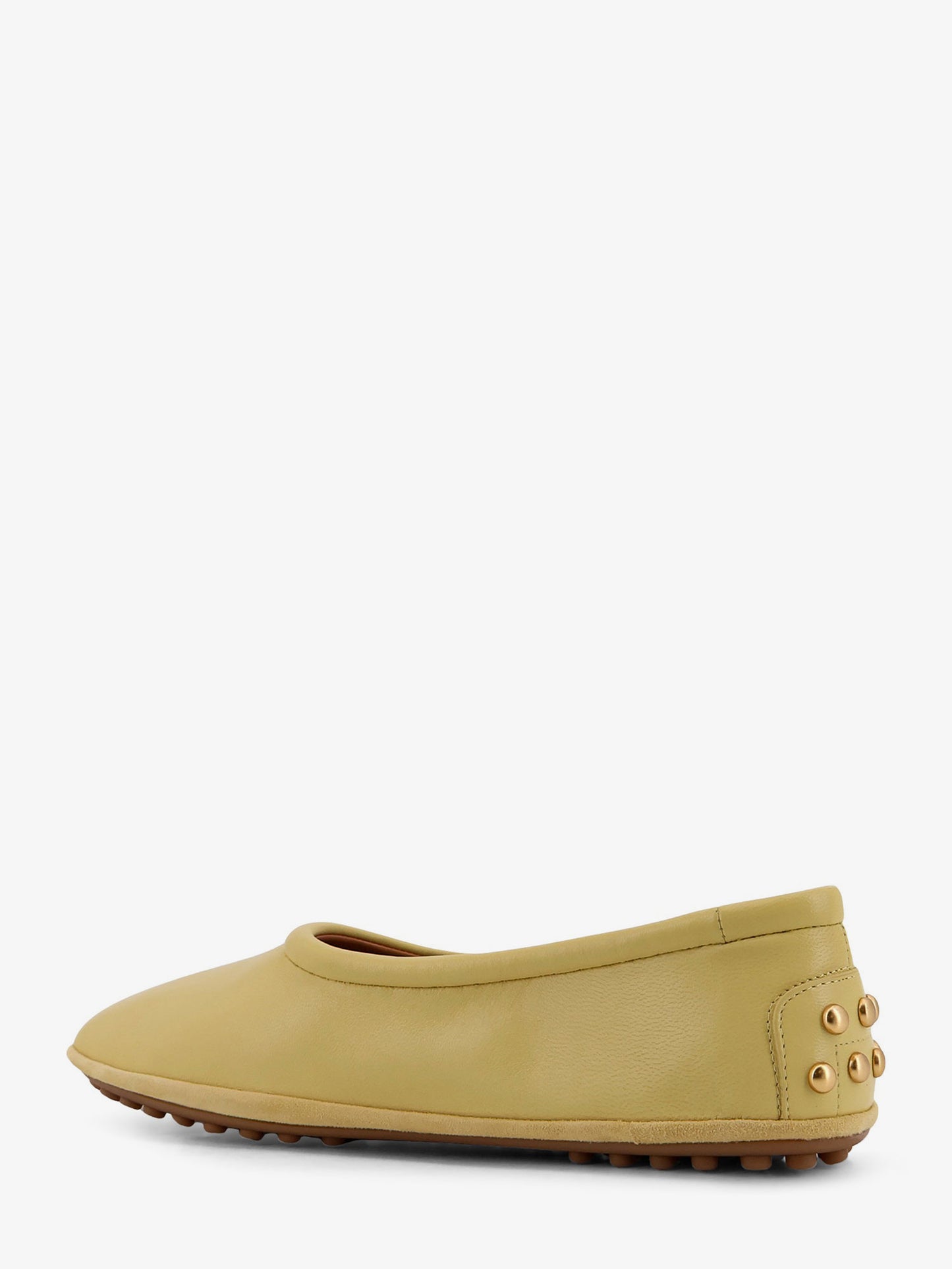 Leather ballerina with Gomminos detail on the back