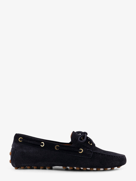 Suede loafers with Gomminos detail