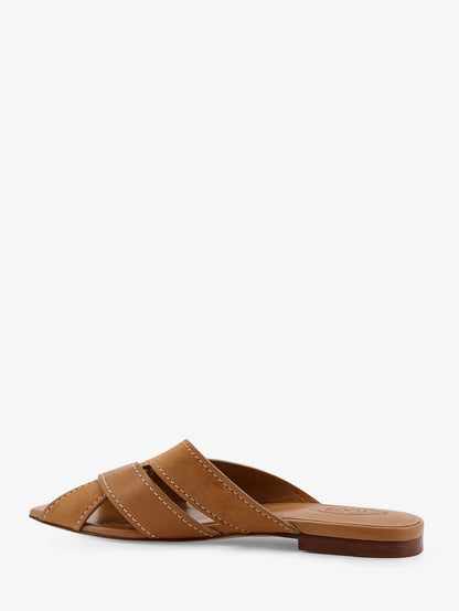 Leather sandals with suede detail thumbnail