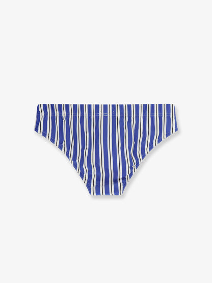 Nylon swim briefs with striped pattern thumbnail