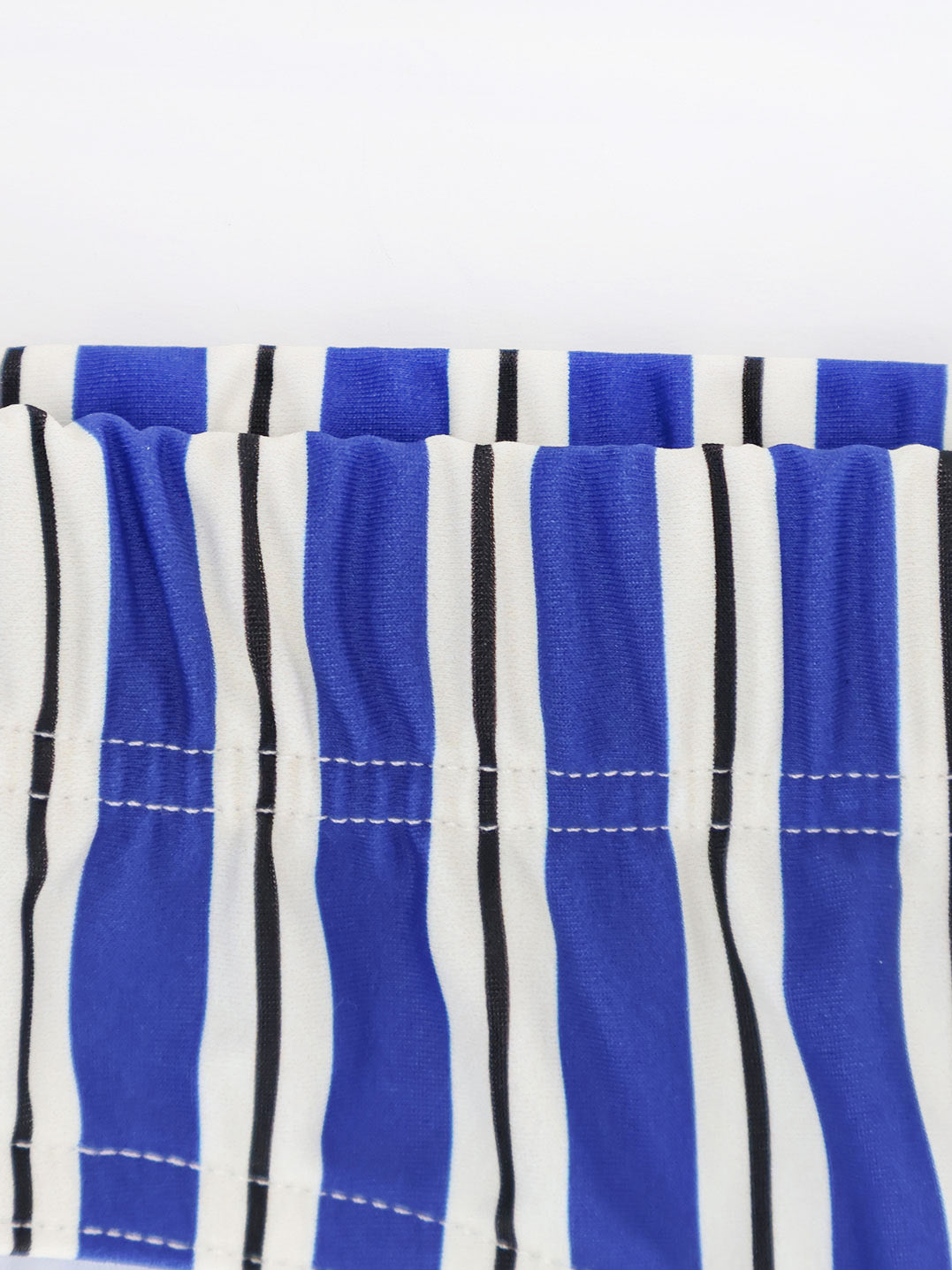 Nylon swim briefs with striped pattern