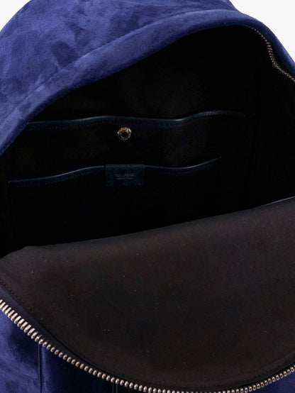 Suede backpack with maxi zip on the front thumbnail