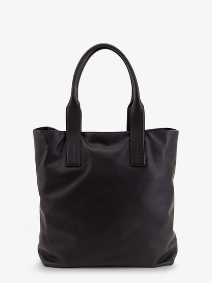 Leather shopping bag with logo lettering on the bottom thumbnail