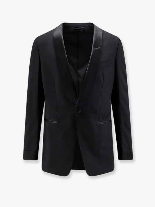 Tuxedo wool blazer