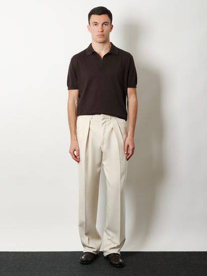 Cotton and silk blend polo shirt thumbnail