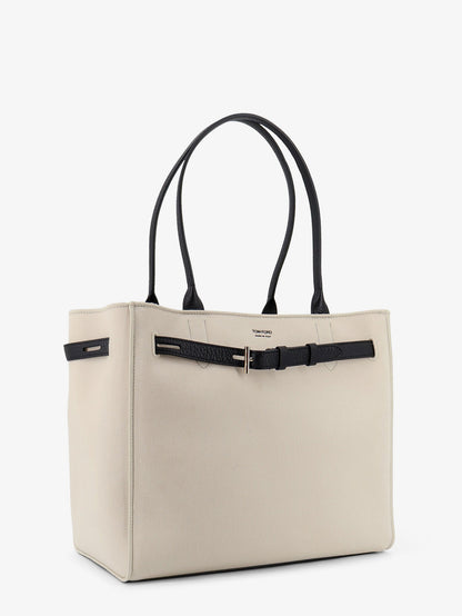 Canvas shoulder bag with engraved logo on the front thumbnail