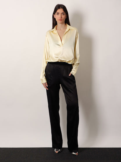 Pyjamas stretch satin trousers thumbnail