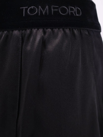 Pyjamas stretch satin trousers thumbnail