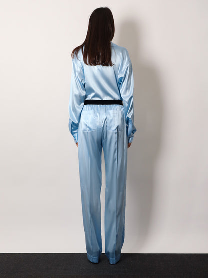 Pyjamas stretch satin trousers thumbnail