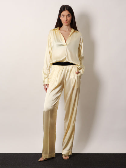 Pyjamas stretch satin trousers thumbnail