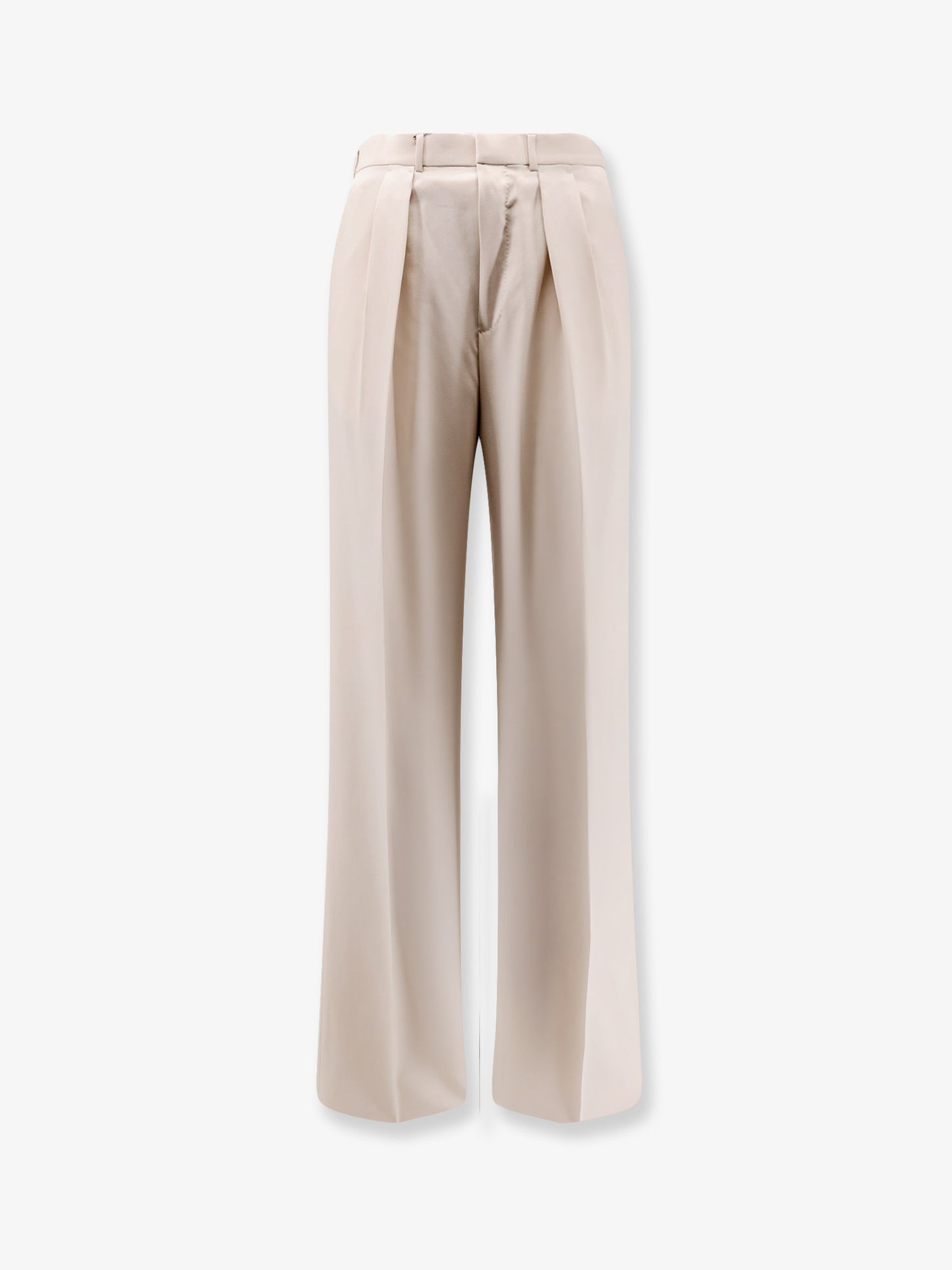 Wool, cashmere and silk trousers