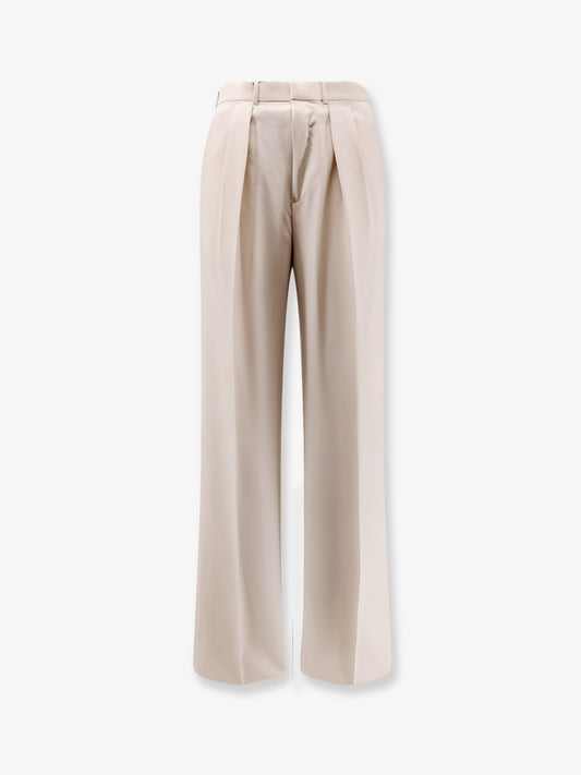 Wool, cashmere and silk trousers