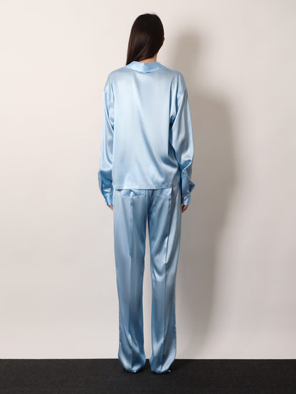 Stretch satin shirt thumbnail