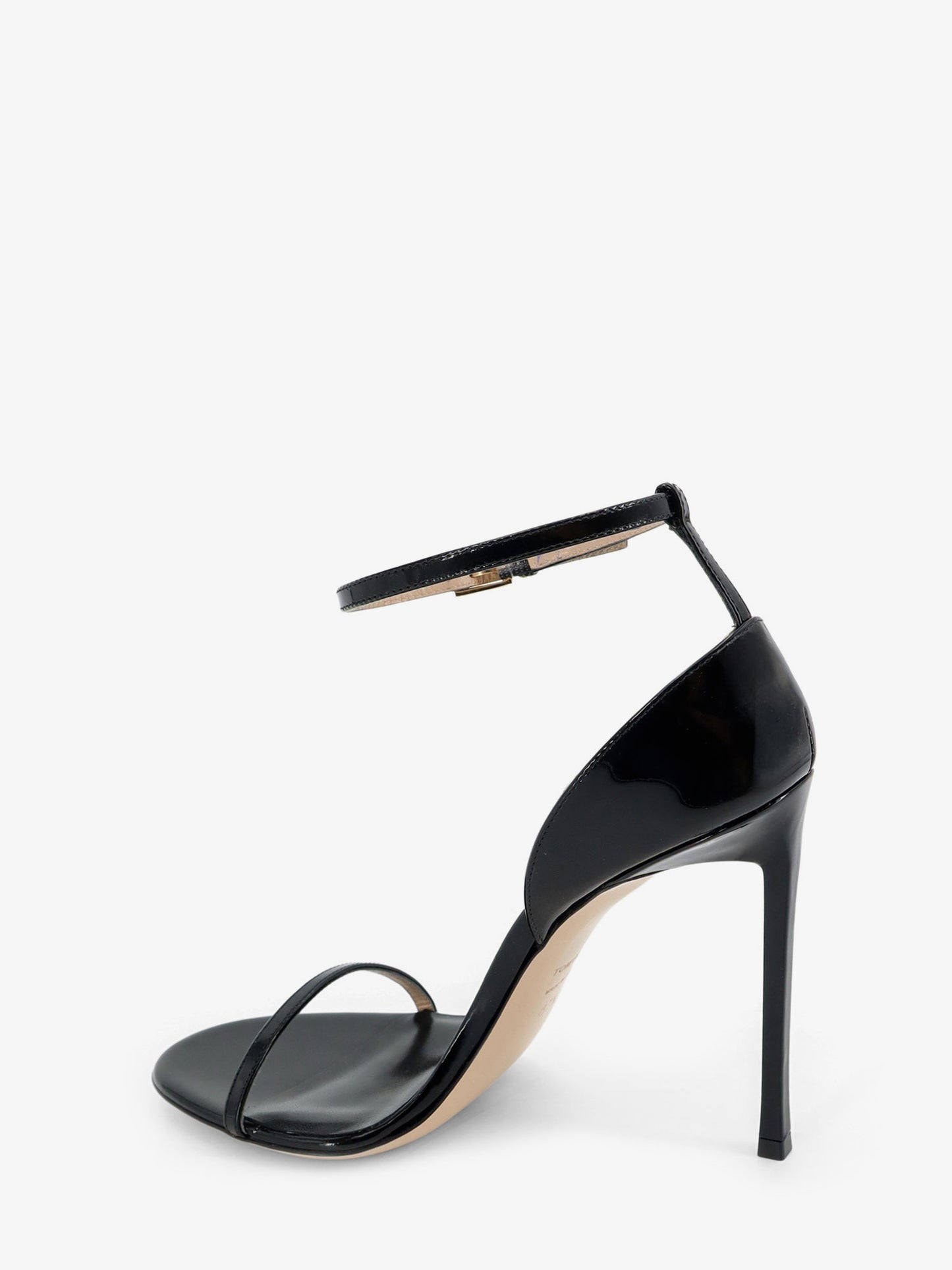 Patent leather sandals