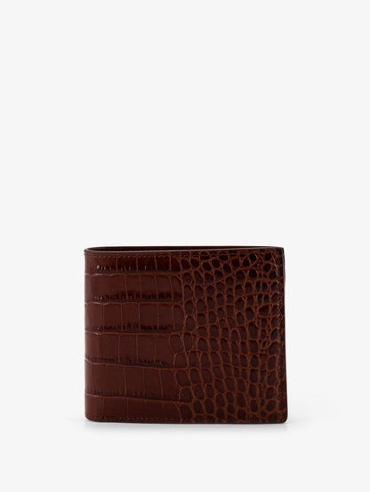 Croco print leather wallet thumbnail