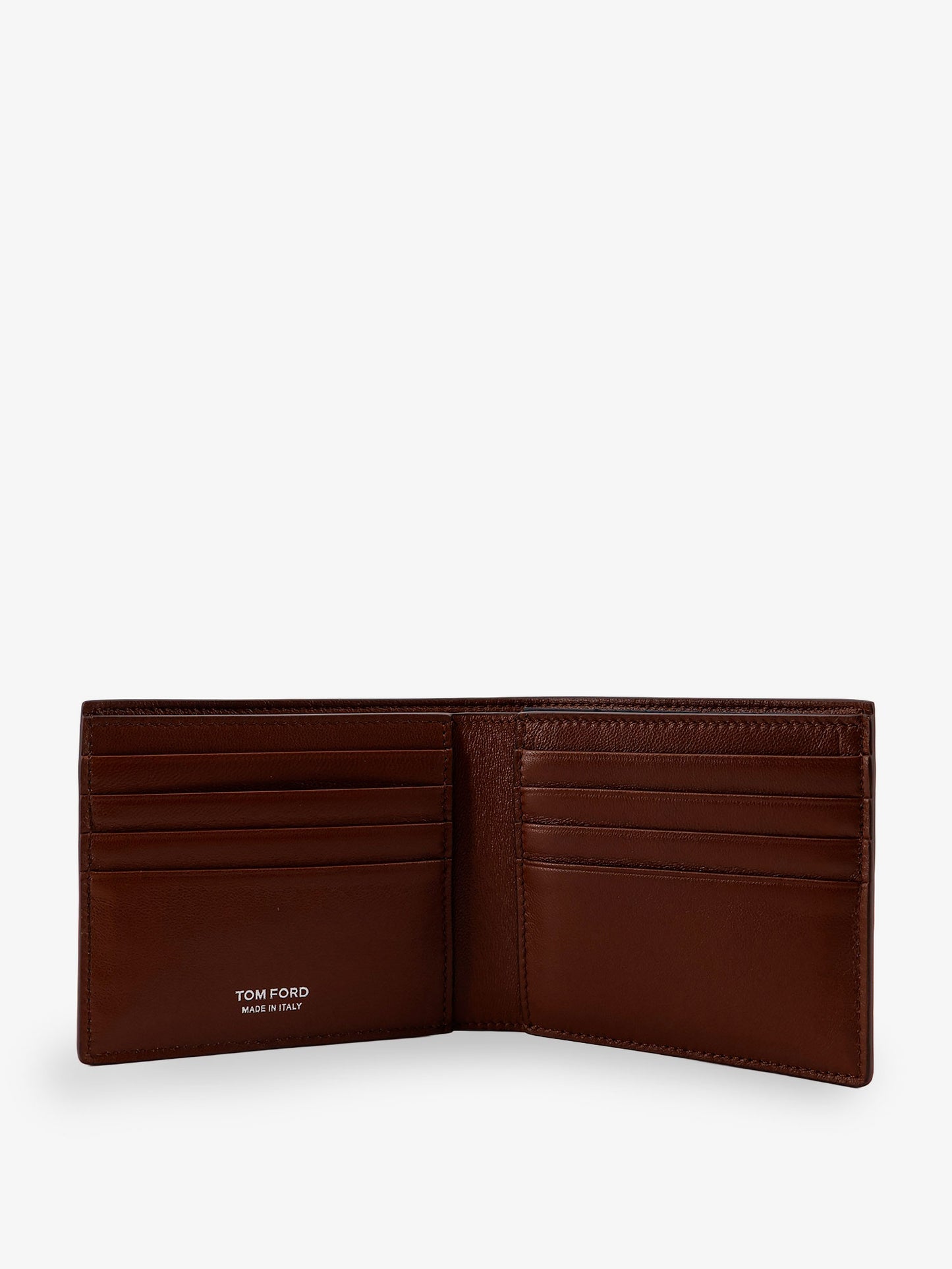 Croco print leather wallet