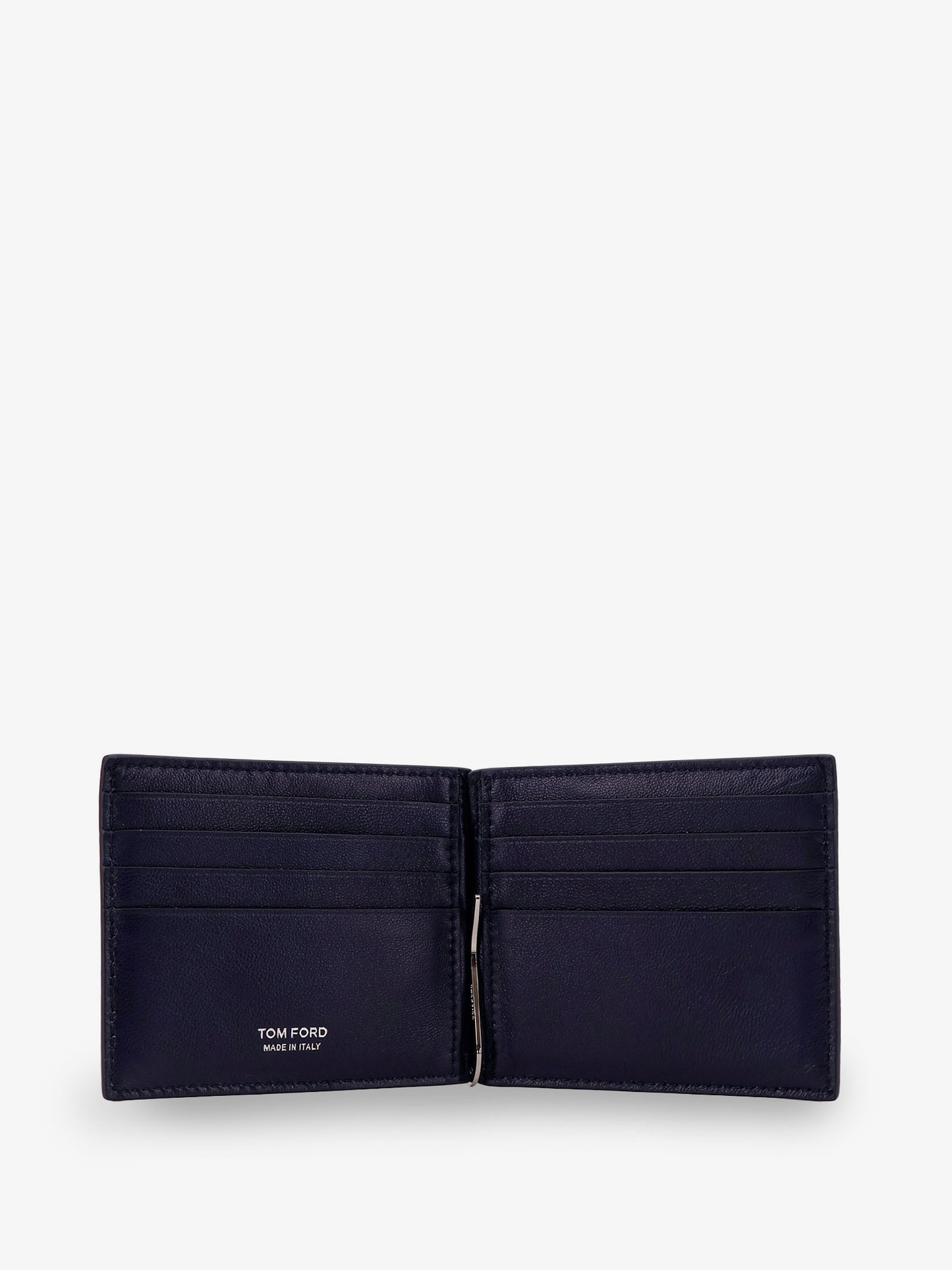 Croco print leather wallet