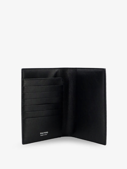 Leather wallet with crocodile print thumbnail