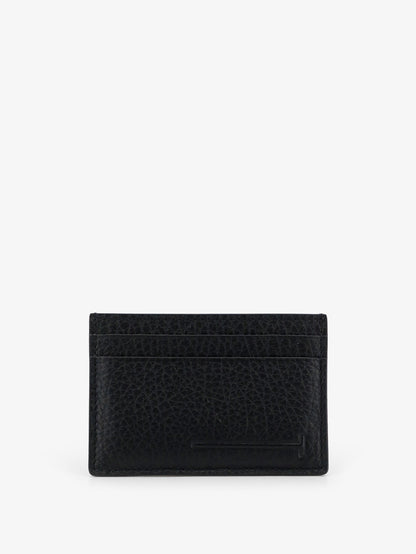 Leather card holder with embossed logo thumbnail