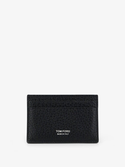Leather card holder with embossed logo thumbnail