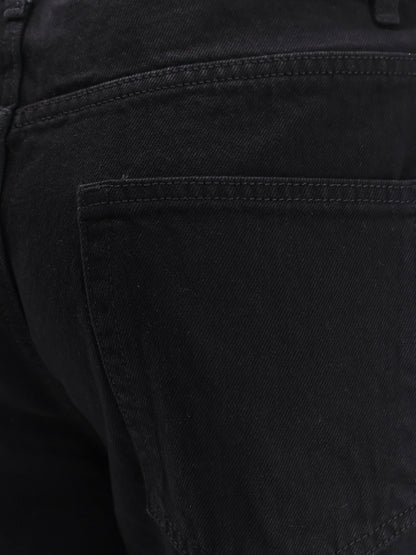 Pantaloni straight fit in black denim thumbnail