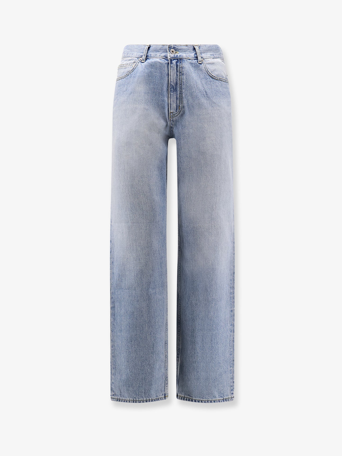 Straight fit cotton jeans