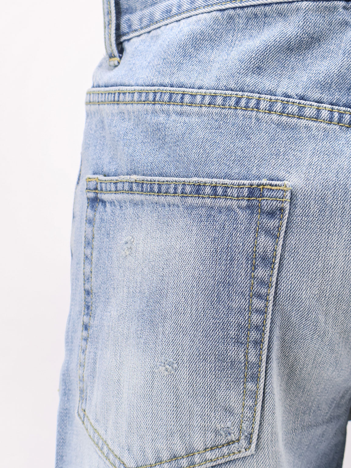 Straight fit cotton jeans