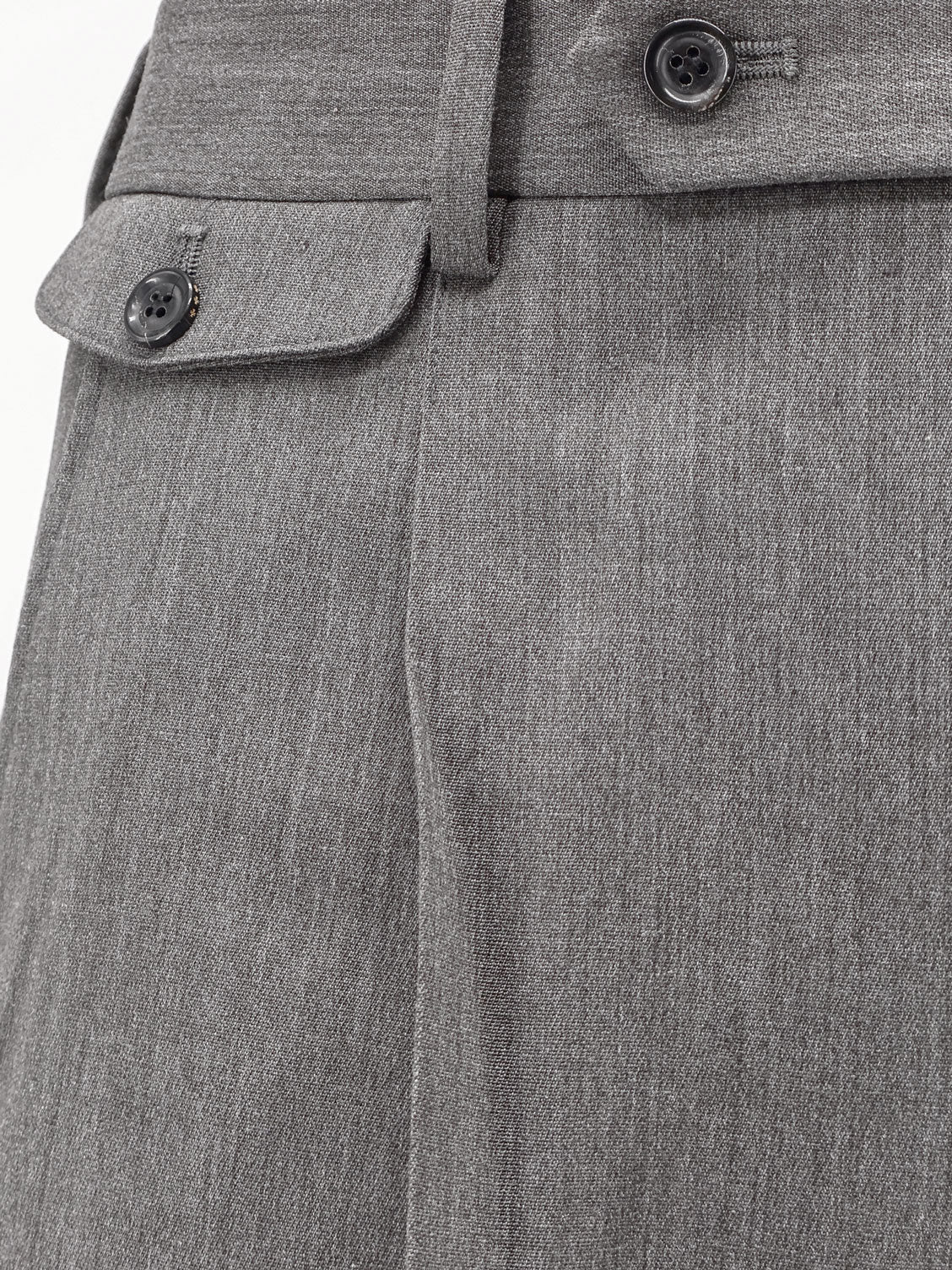 Wool blend bermuda shorts with frontal princes