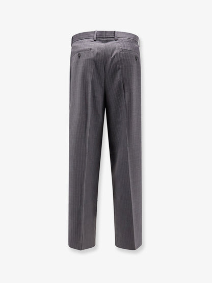 Wool blend trousers with striped motif thumbnail