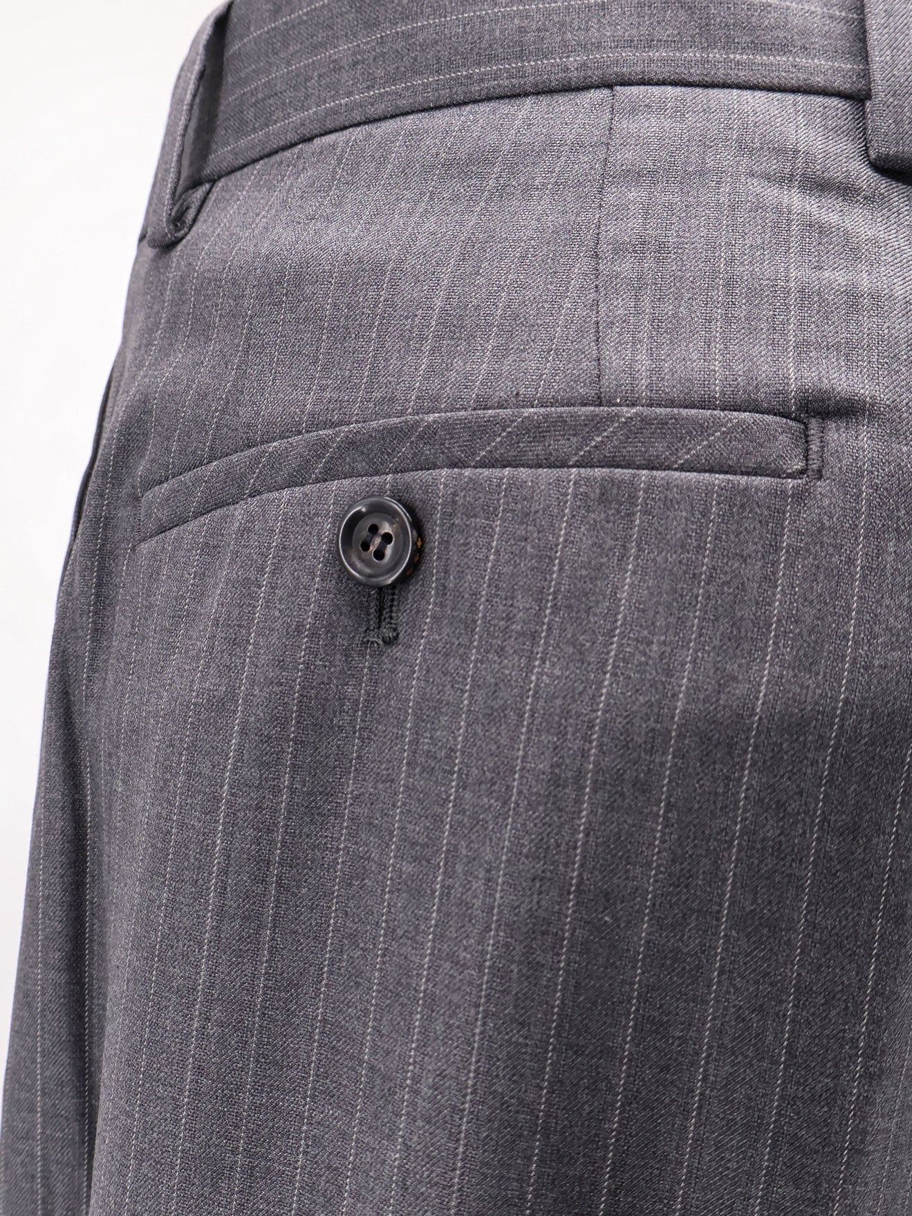 Wool blend trousers with striped motif