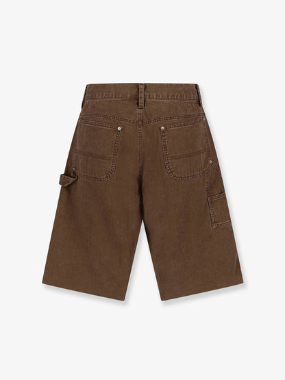 Cargo cotton bermuda shorts with distressed effect thumbnail