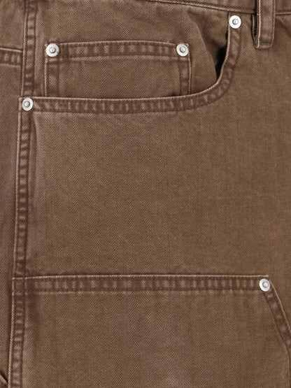 Cargo cotton bermuda shorts with distressed effect thumbnail