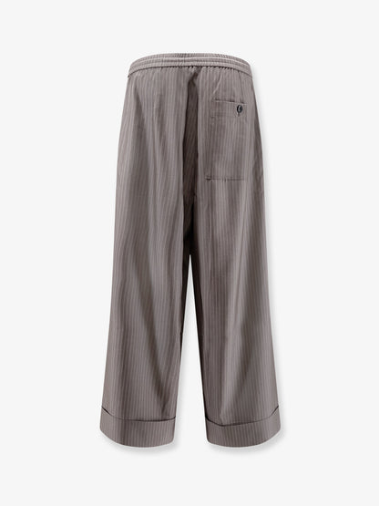 Silk, polyester and wool blend trousers thumbnail