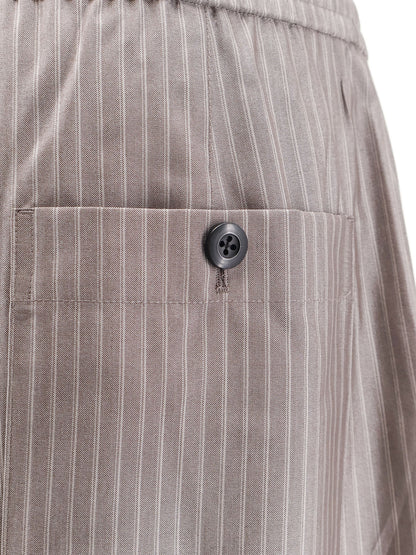 Silk, polyester and wool blend trousers thumbnail