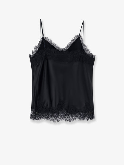 Satin top with lace profiles thumbnail