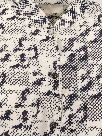 Silk dress with pixelated logo print thumbnail