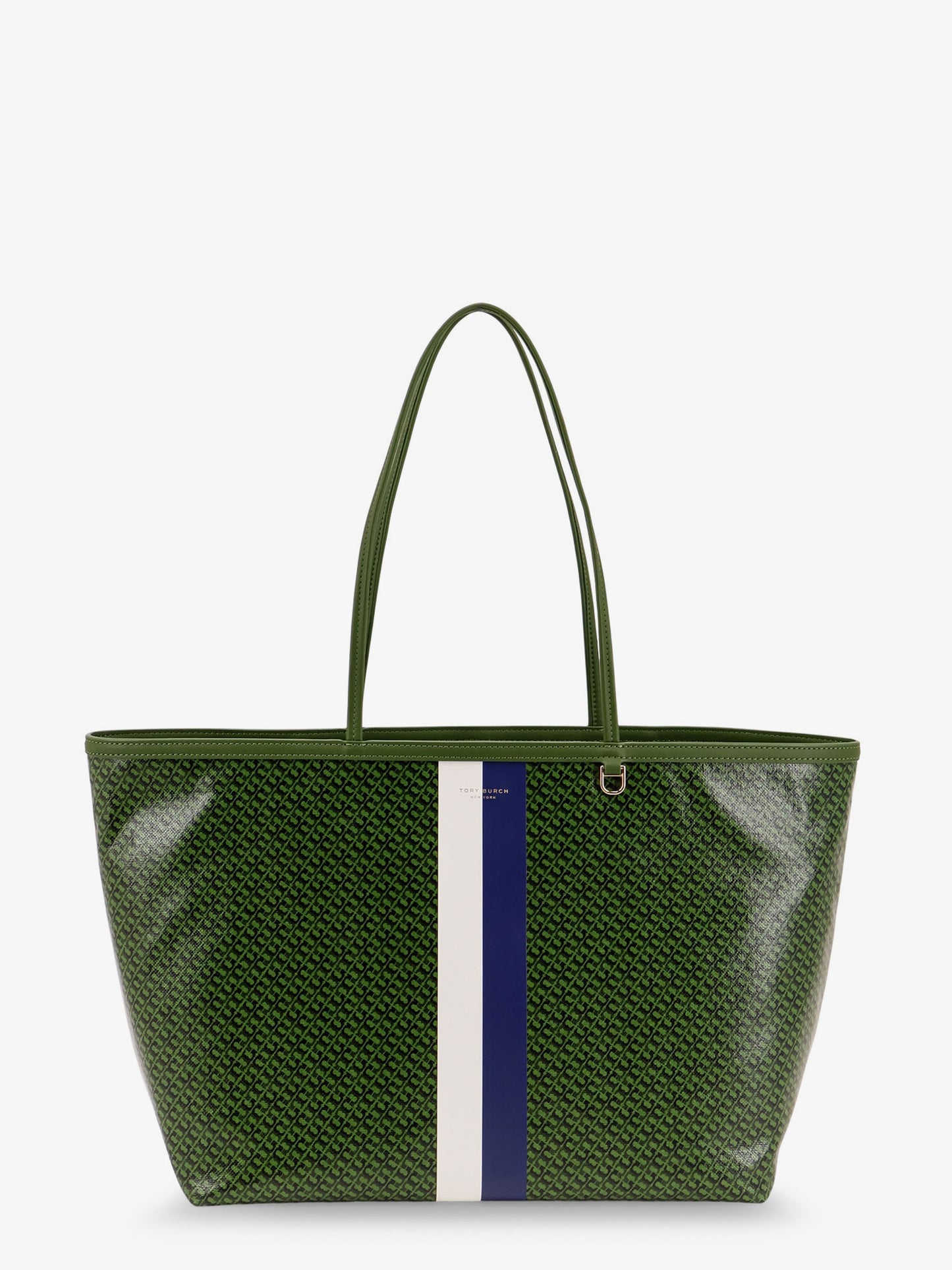 Coated canvas The Racer Tote shoulder bag with all-over logo