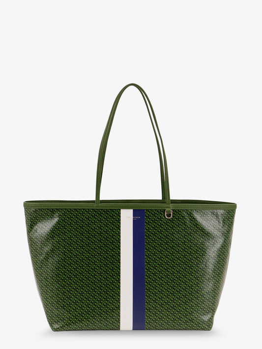 Coated canvas The Racer Tote shoulder bag with all-over logo