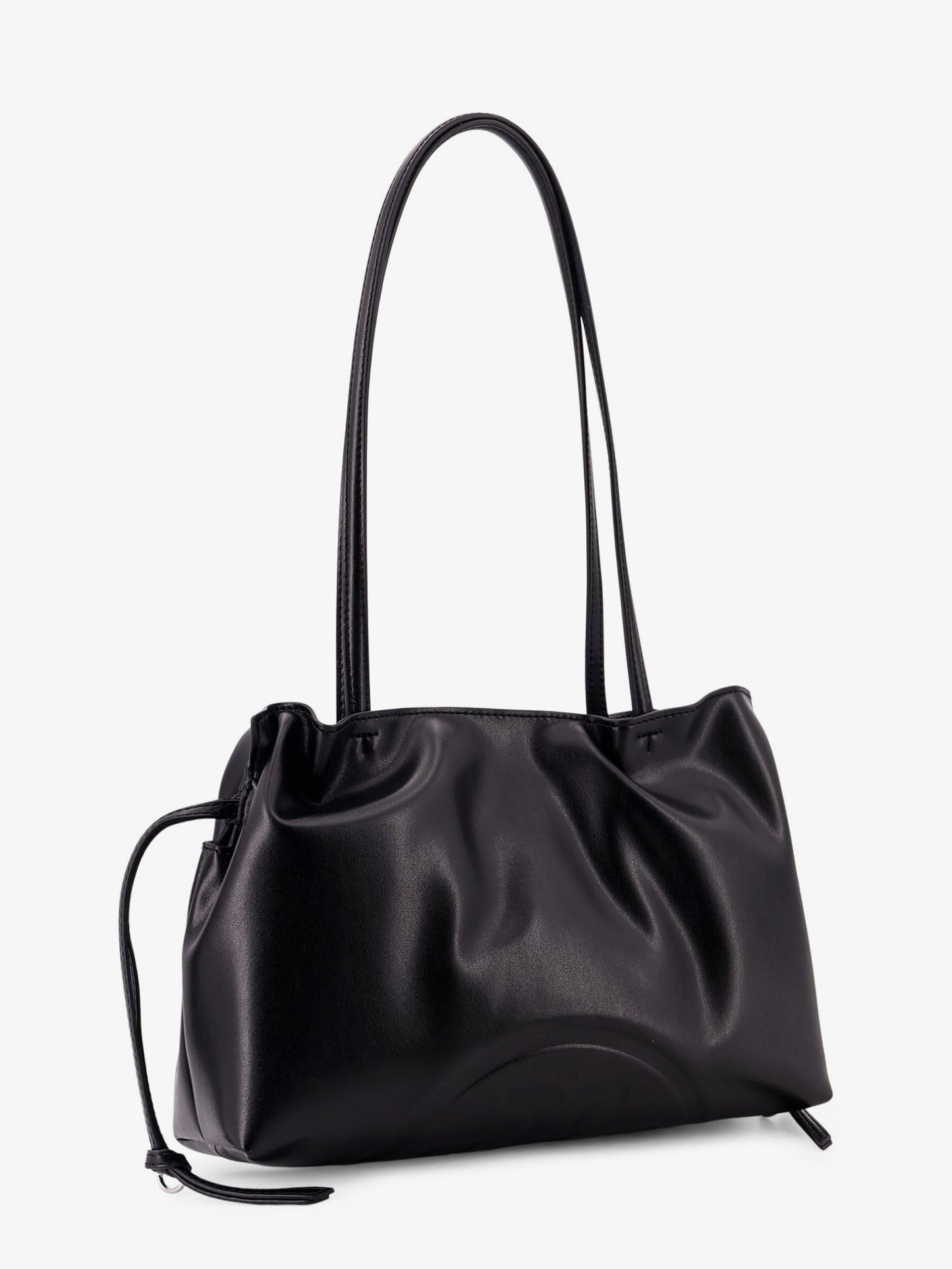 Ella shoulder bag with embossed logo on the bottom