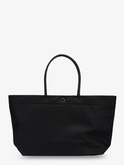Ella Twist nylon shoulder bag with maxi front logo patch thumbnail