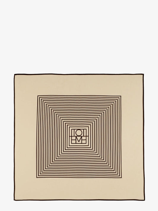 Centered Monogram silk foulard