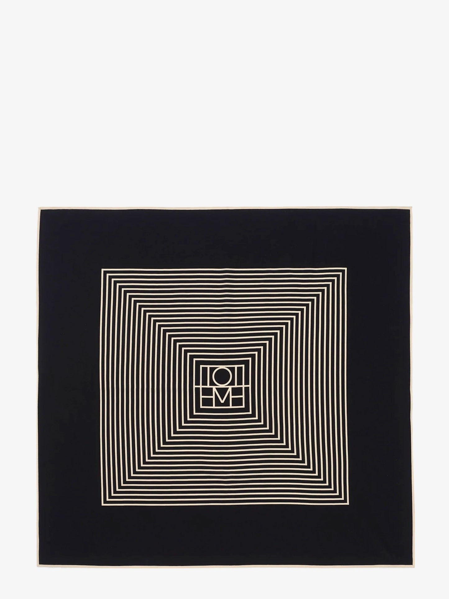 Centered Monogram silk foulard
