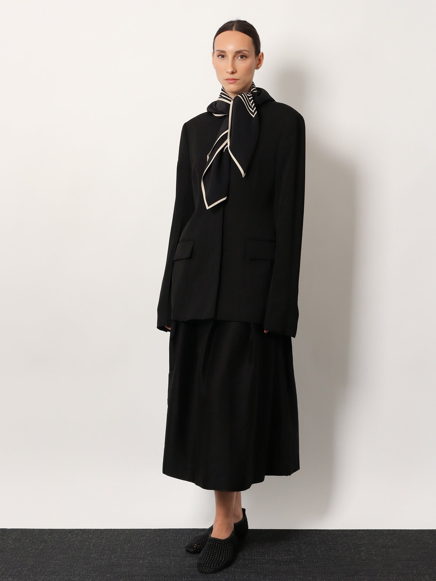 Centered Monogram silk foulard